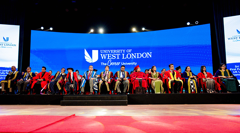University of West London ශ්‍රී ලංකා උපාධි ප්‍රදානෝත්සවය අභිමානවත් ලෙස පැවැත්වේ